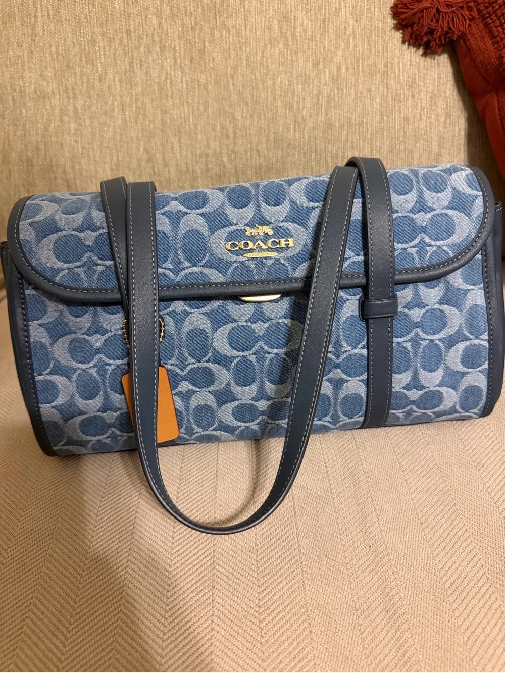Coach Outlet Bridget Flap Shoulder Bag In Signature Denim